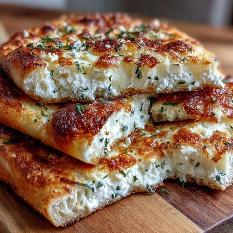 Pan Plano Esponjoso de Queso Cottage