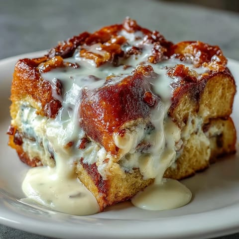 Bizcocho tostada francesa canela queso crema