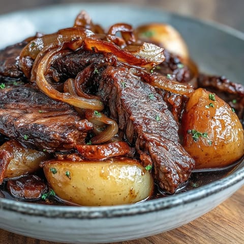 Nikujaga Japonés con Carne