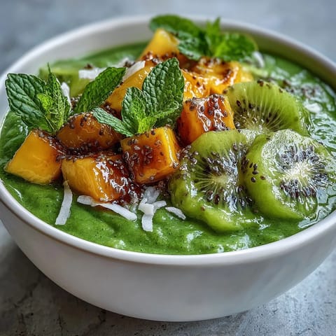 Bowl Tropical Verde con Mango