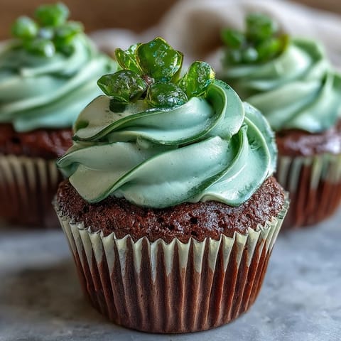 Green Velvet Cupcakes Día