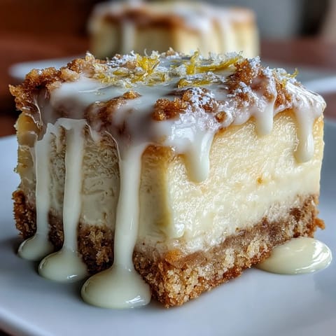 Limoncello Cheesecake Bars