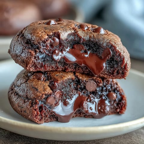 Brownie cookies con chocolate