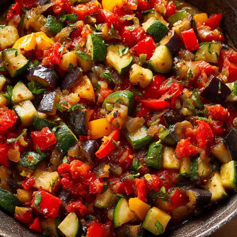 Pisto Andalou Simplifié (Ragoût de Légumes Espagnol)