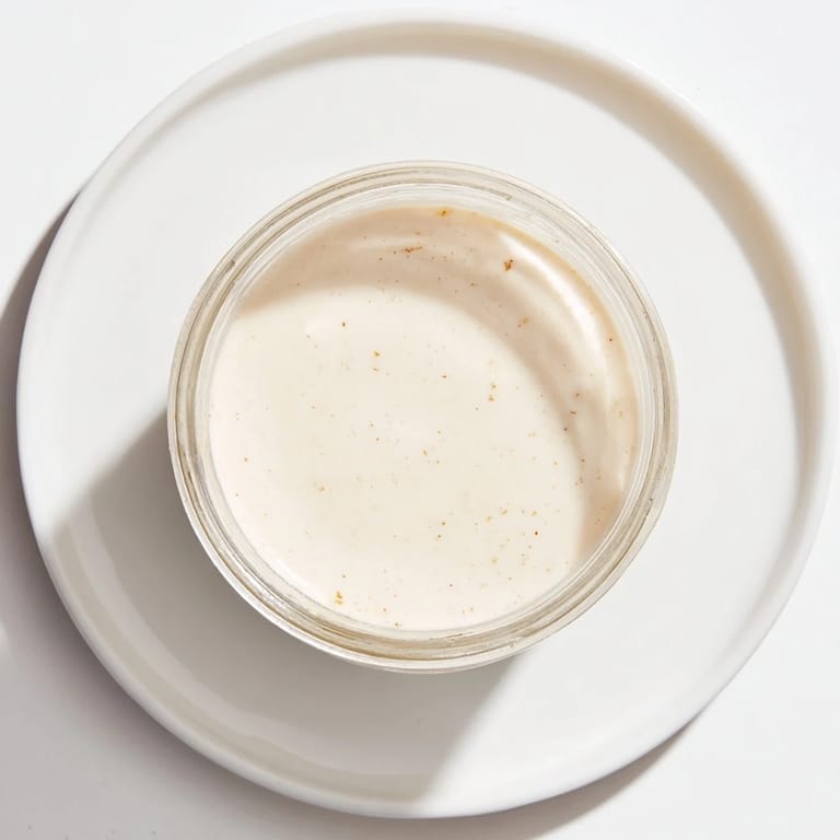 A chilled glass of Express Horchata Concentrate, refreshing dairy-free drink for hot days.