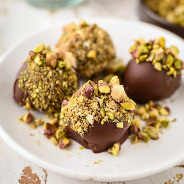 A close-up of delicious 5-Minute Express Turrón Chocolate Cups, ready to be enjoyed as a quick dessert.