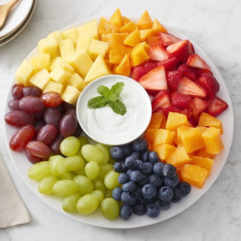 Imagine a refreshing Beach Ball Fruit Platter bursting with juicy, colorful fruit, ready to enjoy.