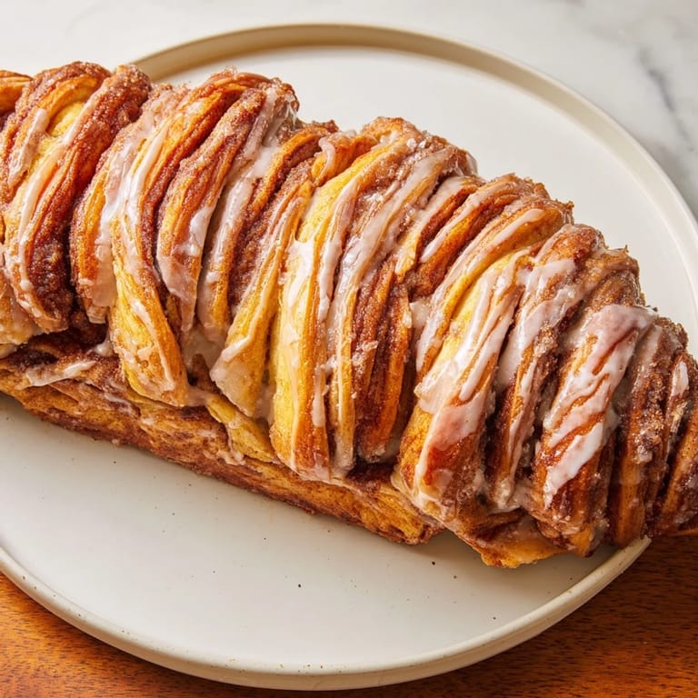 Warm, golden Cinnamon Swirl Christmas Tree Bread, swirled with cinnamon, perfect for holiday brunch.