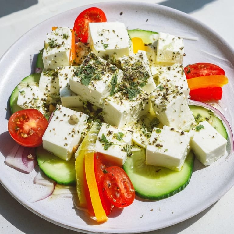 Golden sunlight beams onto this appetizing platter of various Sun-Drenched Patio delights, perfect for sharing.