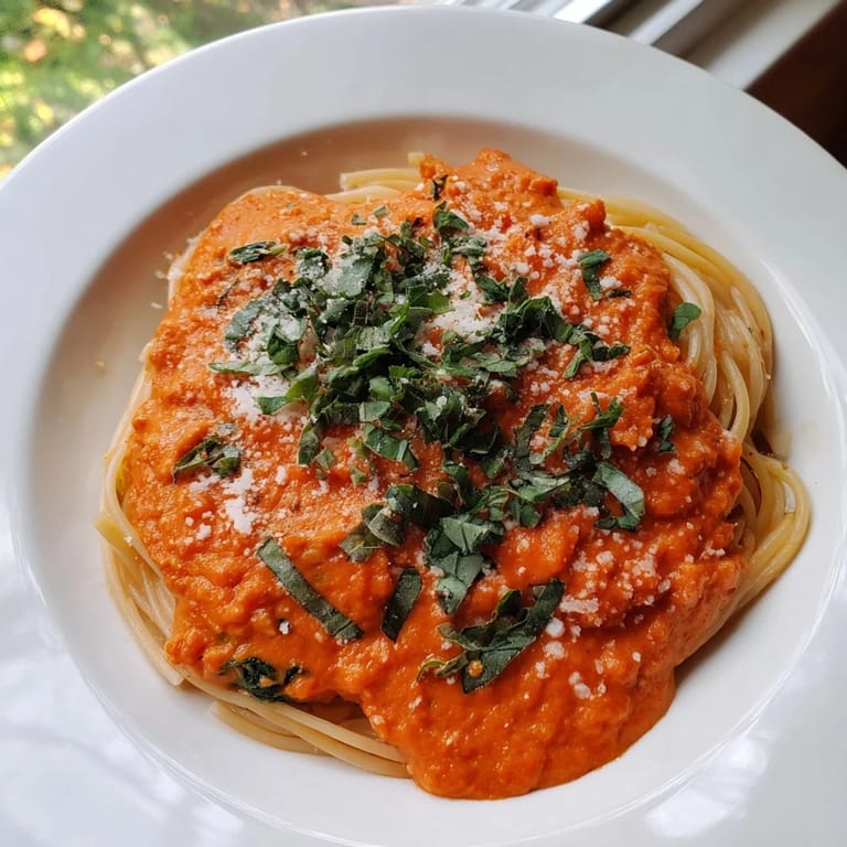 This smooth Hidden Veggie Tomato Pasta Sauce simmers fragrantly, enriched with colorful vegetables.