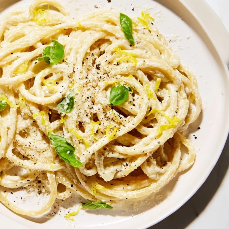 Bright, flavorful Lemon Ricotta Pasta, a quick and easy weeknight dinner with zesty lemon.