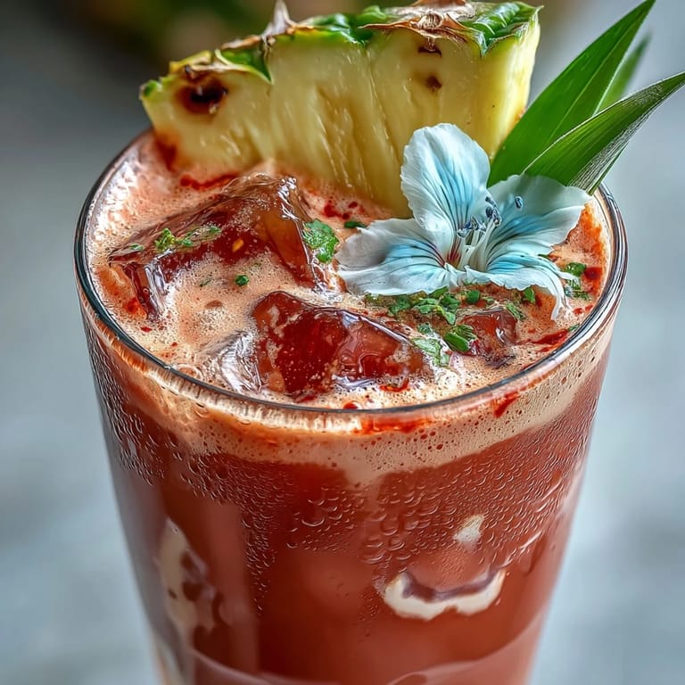 Refreshing Iced Guava Passionfruit Drink in a glass, a copycat Starbucks recipe perfect for hot afternoons.