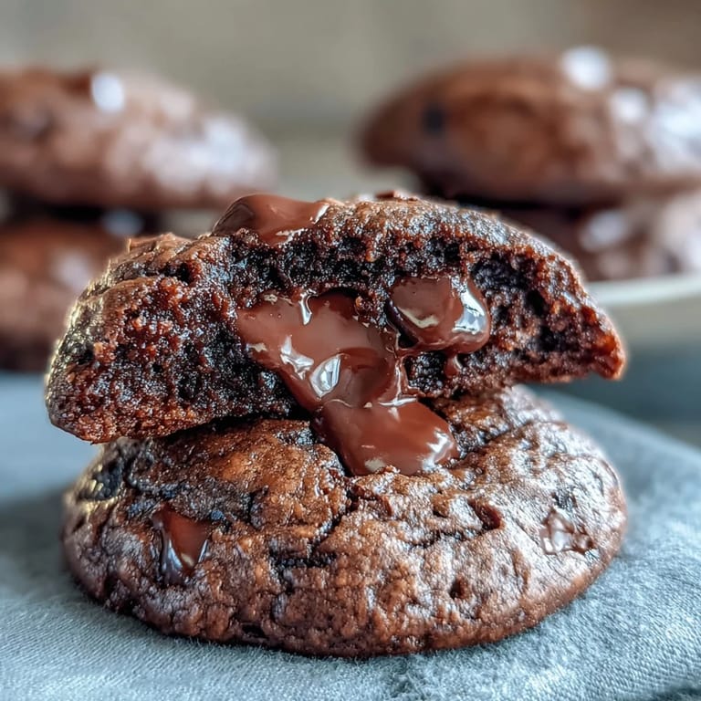 Galletas de Brownie con Chispas de Chocolate - Galletas suaves y jugosas hechas con mezcla de brownie, cargadas de chispas de chocolate para un sabor intenso.